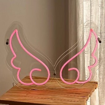 Light up angel wings wall deals decor